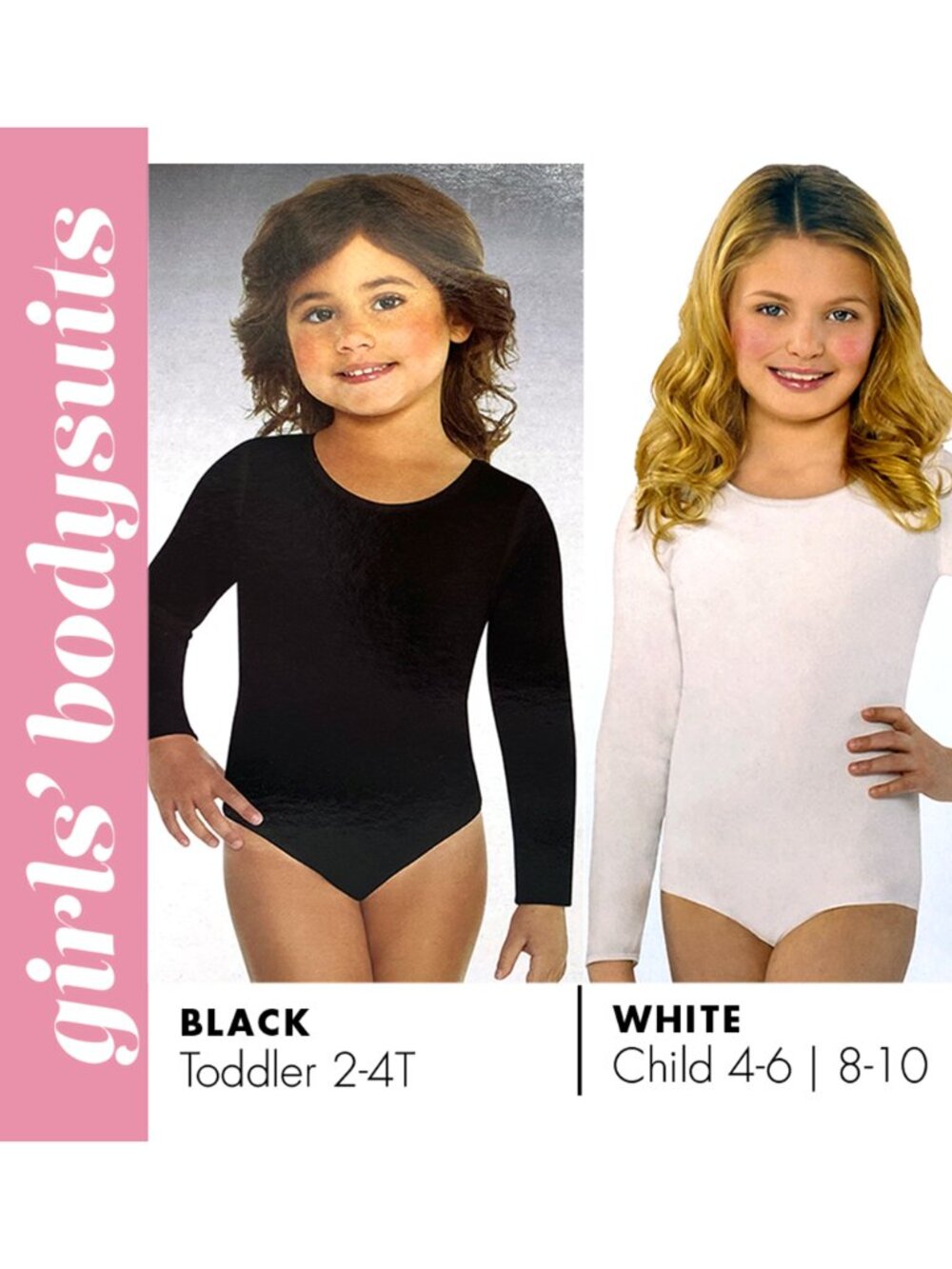 Girls Long-Sleeved Bodysuit – Dance, Dress-Up & Halloween Costume